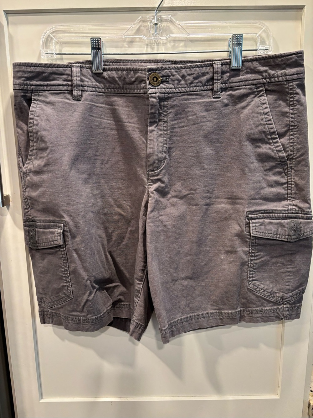 Eddie Bauer Gray Cargo Shorts